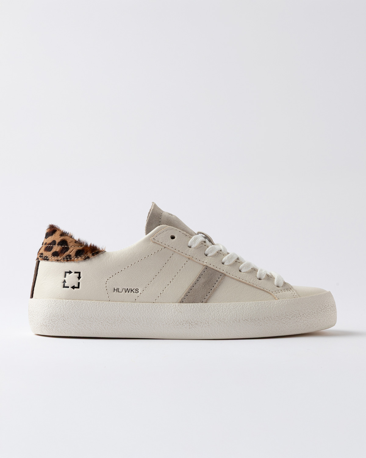 D.A.T.E.: HILL LOW WORKSHOP CREAM-LEOPARD