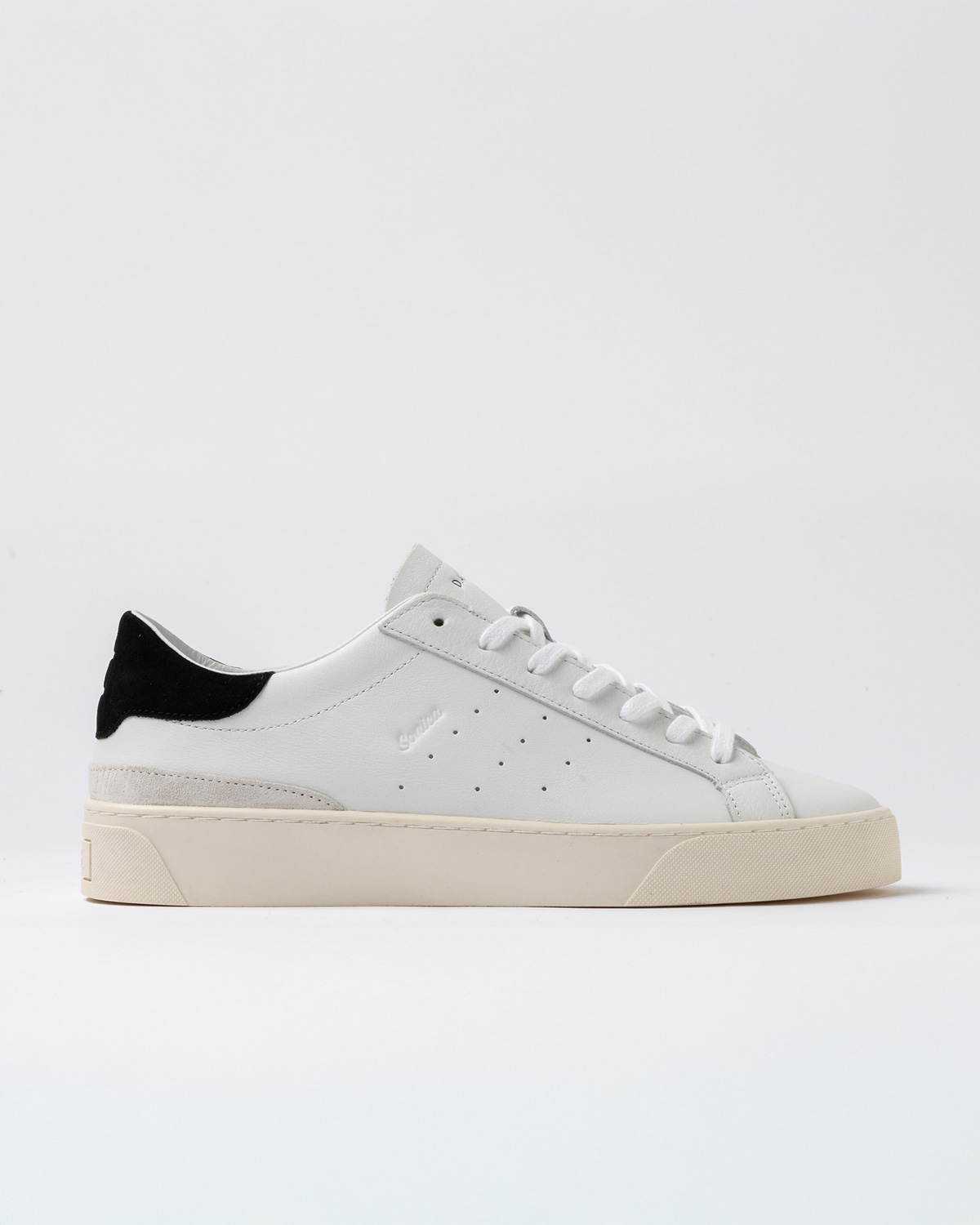 D.A.T.E.: SONICA CALF WHITE-BLACK