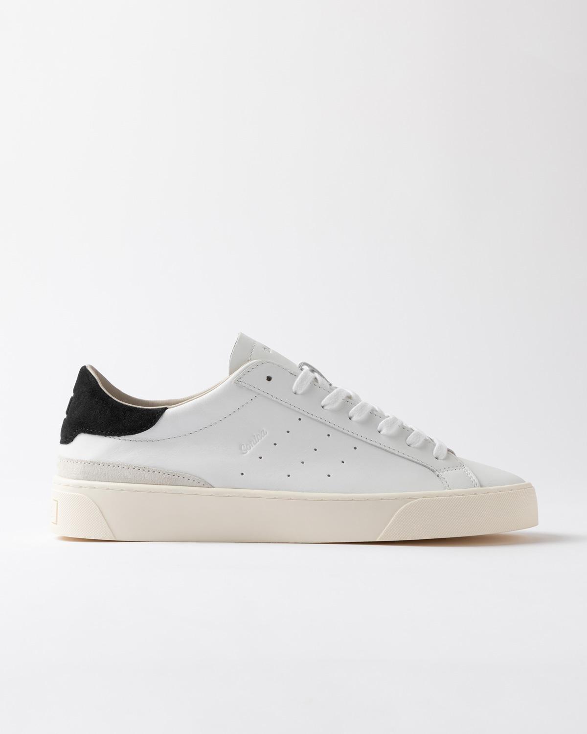 D.A.T.E.: SONICA CALF WHITE-BLACK