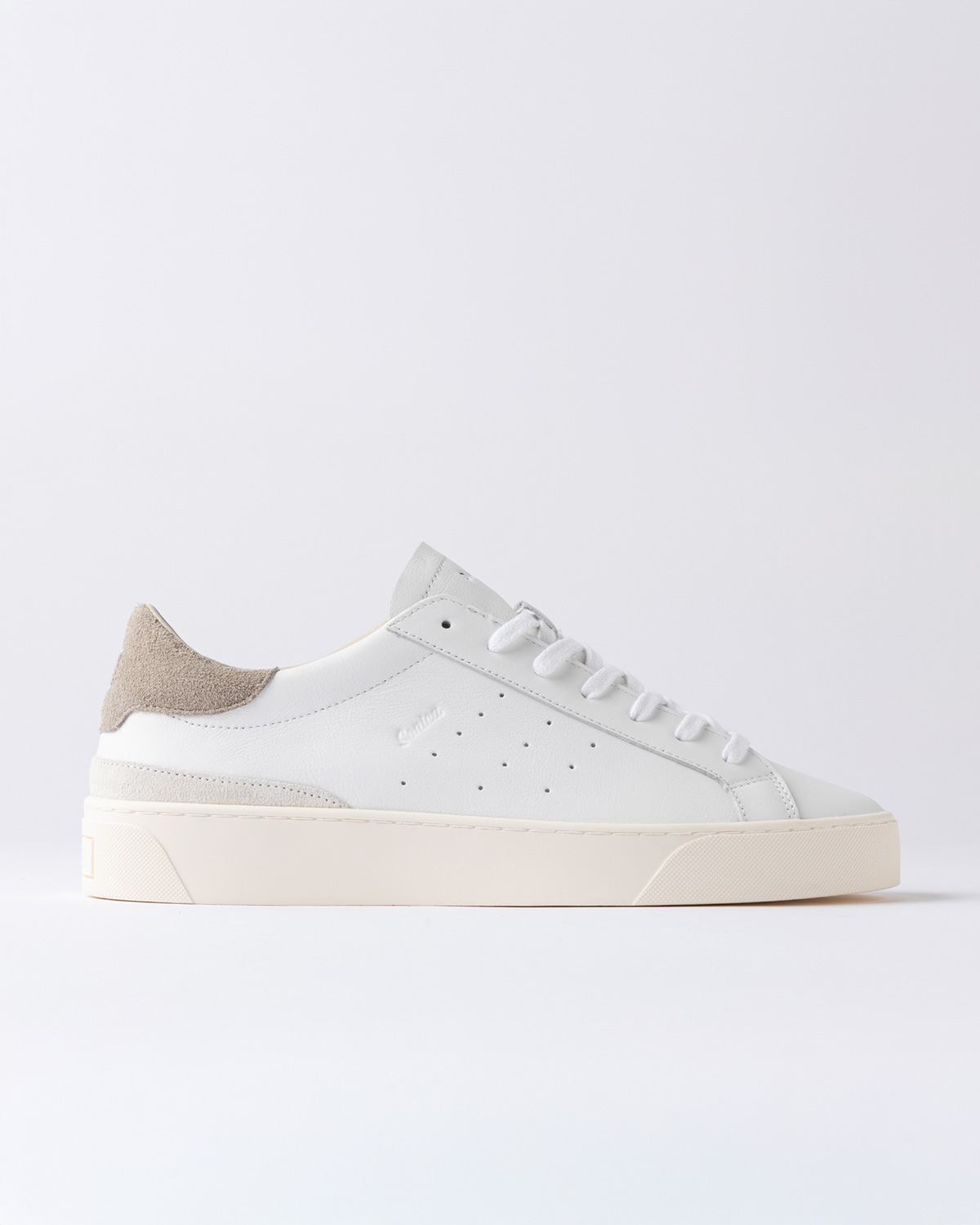 D.A.T.E.: SONICA CALF WHITE-GRAY