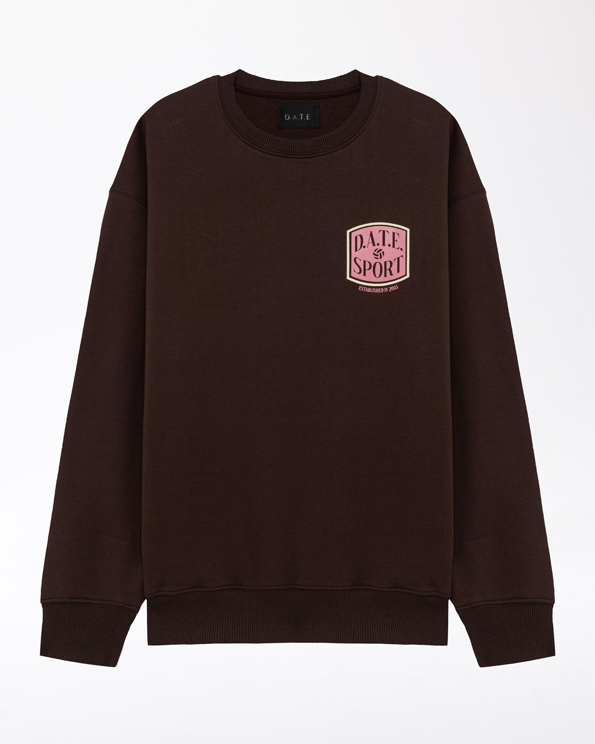 D.A.T.E.: SWEATSHIRT DATE SPORT BROWN