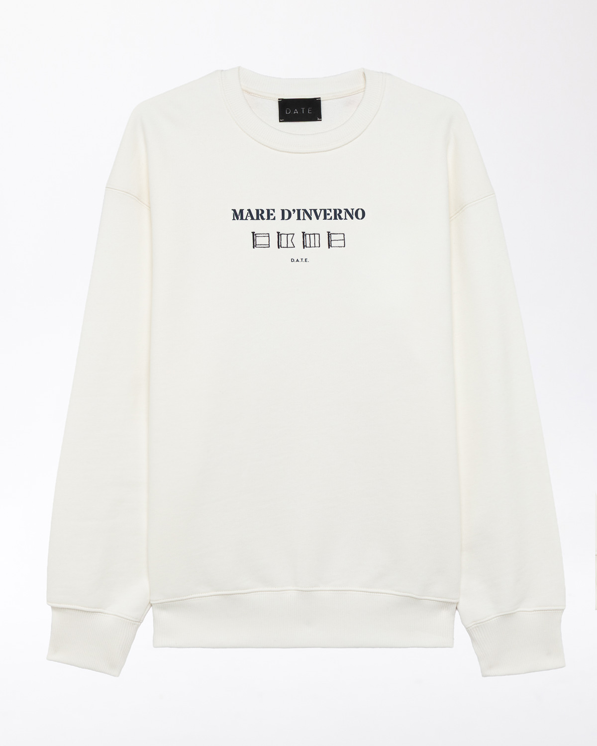 D.A.T.E.: SWEATSHIRT MARE D'INVERNO IVORY