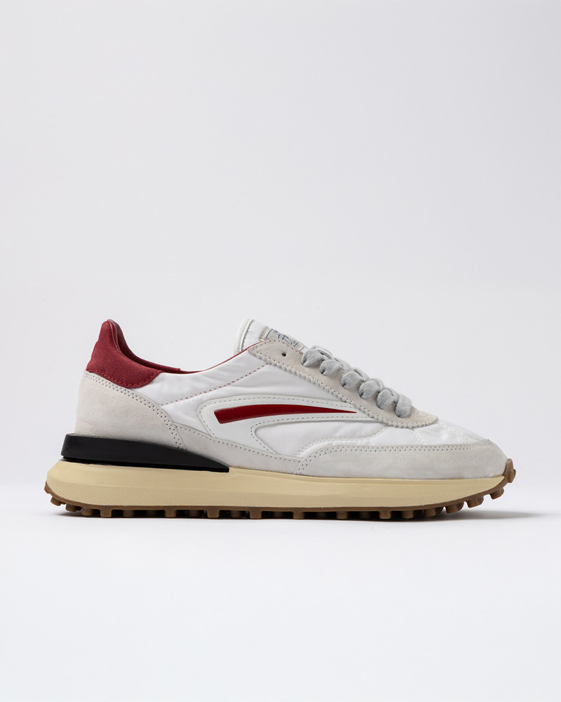 DATE ATHLETA NYLON WHITE-BORDEAUX