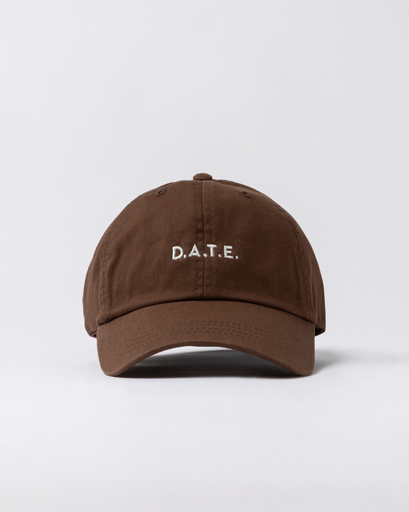 DATE BASEBALL CAP BASIC BROWN