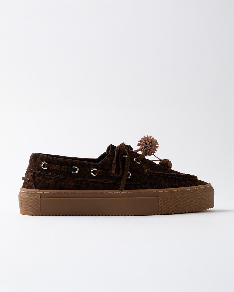 DATE CALETTA SUEDE LEOPARD