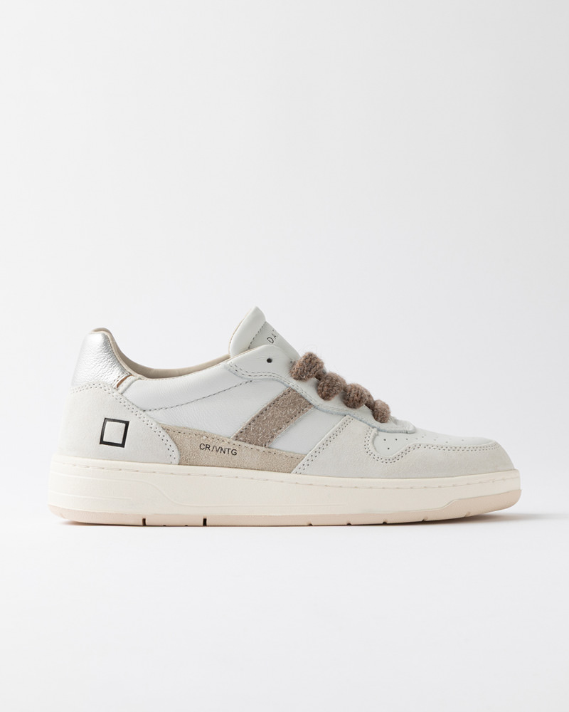 DATE COURT 2.0 VINTAGE WHITE-SILVER