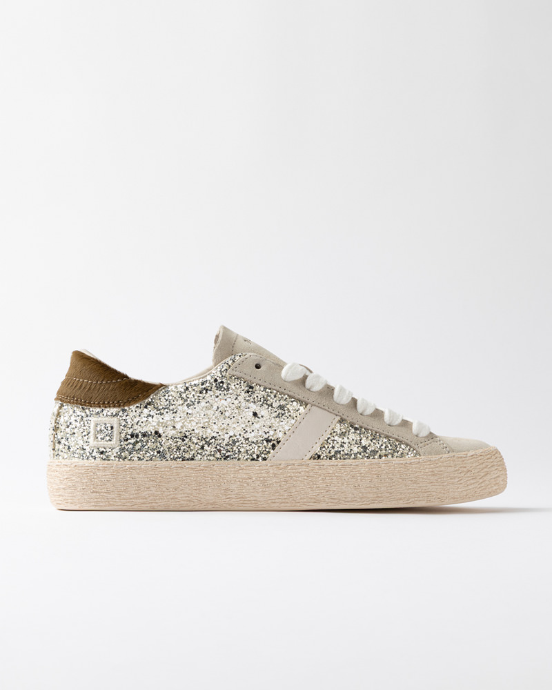 D.A.T.E.: HILL LOW GLITTER PLATINUM