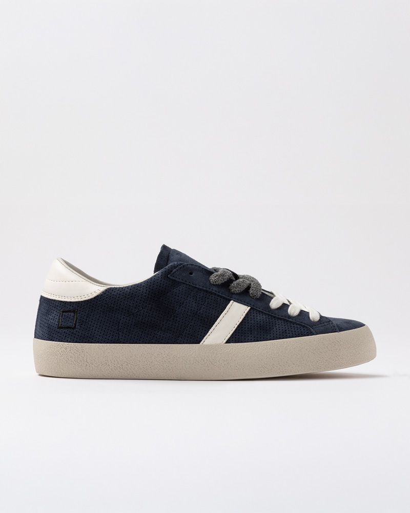 DATE HILL LOW PERFORATED COLORED BLUE
