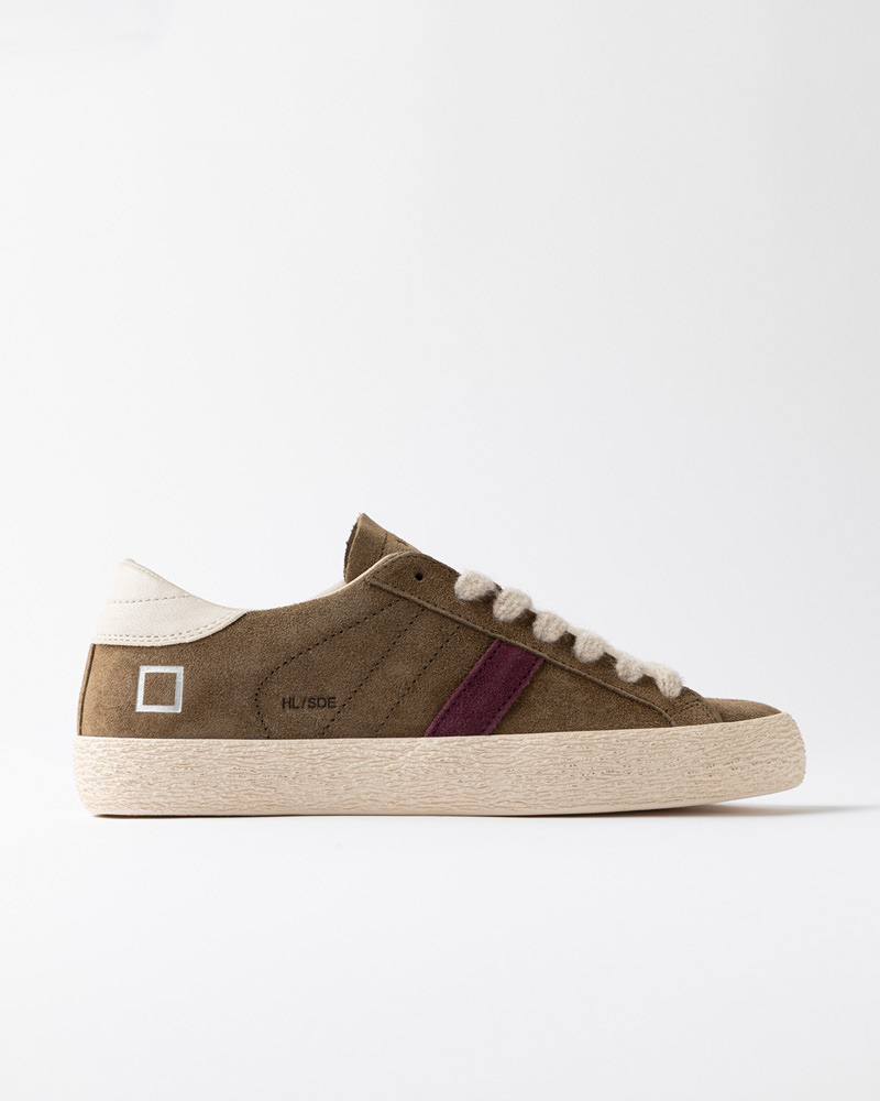 D.A.T.E.: HILL LOW SUEDE ARMY