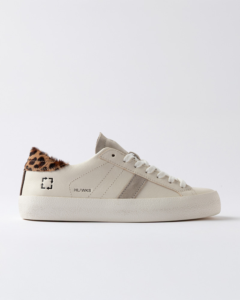 D.A.T.E.: HILL LOW WORKSHOP CREAM-LEOPARD
