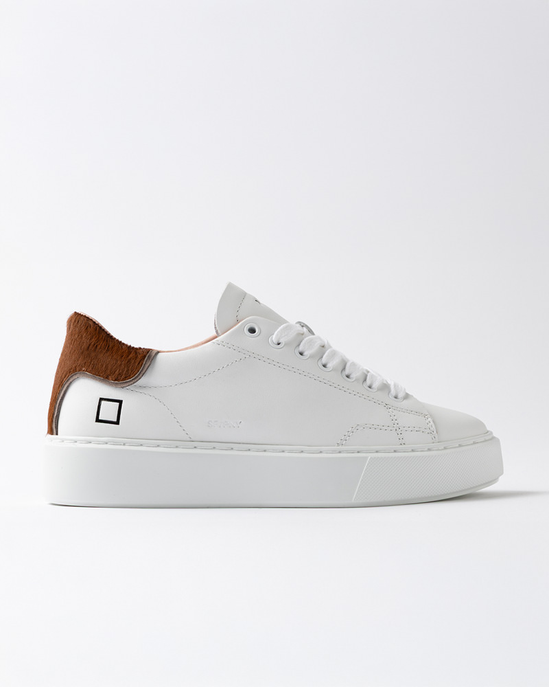 DATE SFERA PONY WHITE-CUOIO