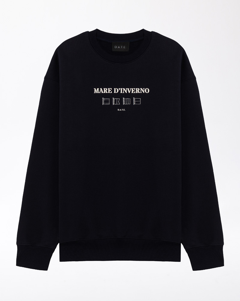 D.A.T.E.: SWEATSHIRT MARE D'INVERNO BLUE