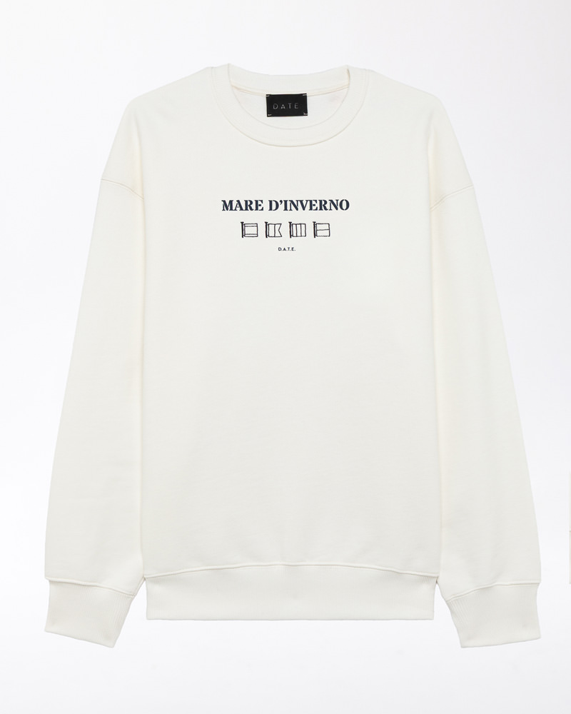 D.A.T.E.: SWEATSHIRT MARE D'INVERNO IVORY