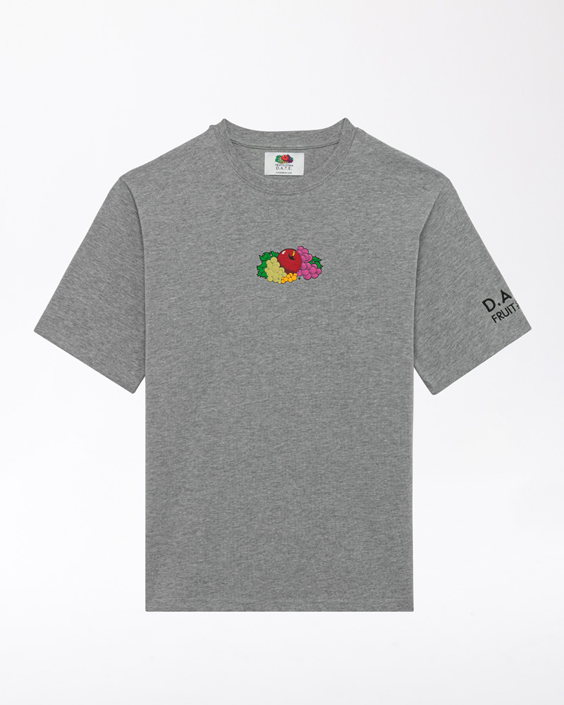DATE T-SHIRT FRUIT GRAY