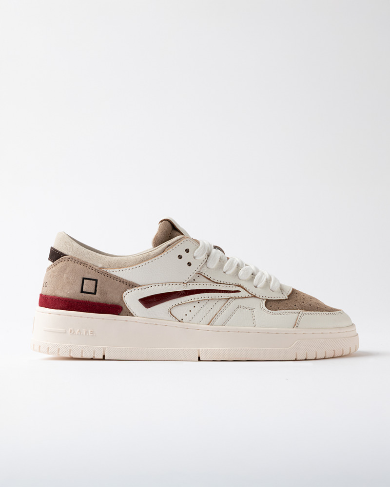 DATE TORNEO COLORED WHITE-BORDEAUX