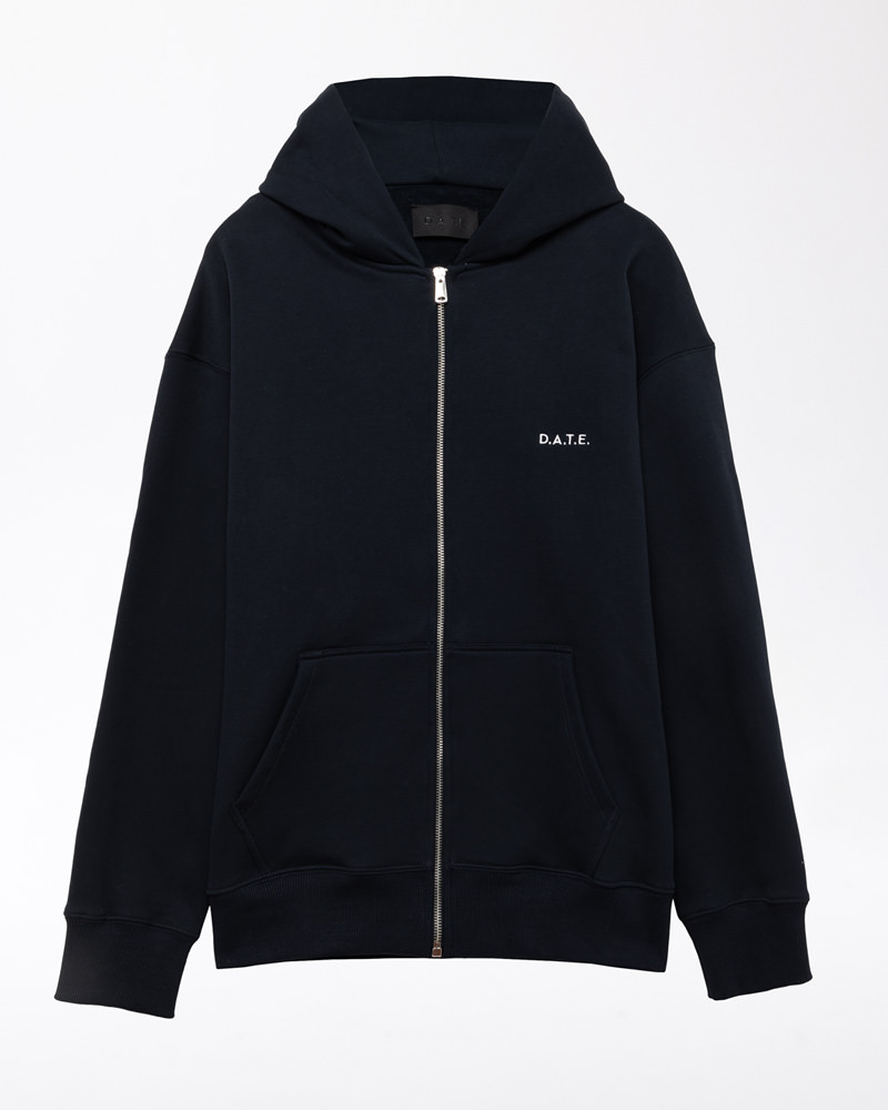 D.A.T.E.: ZIP HOODIE BASIC BLUE