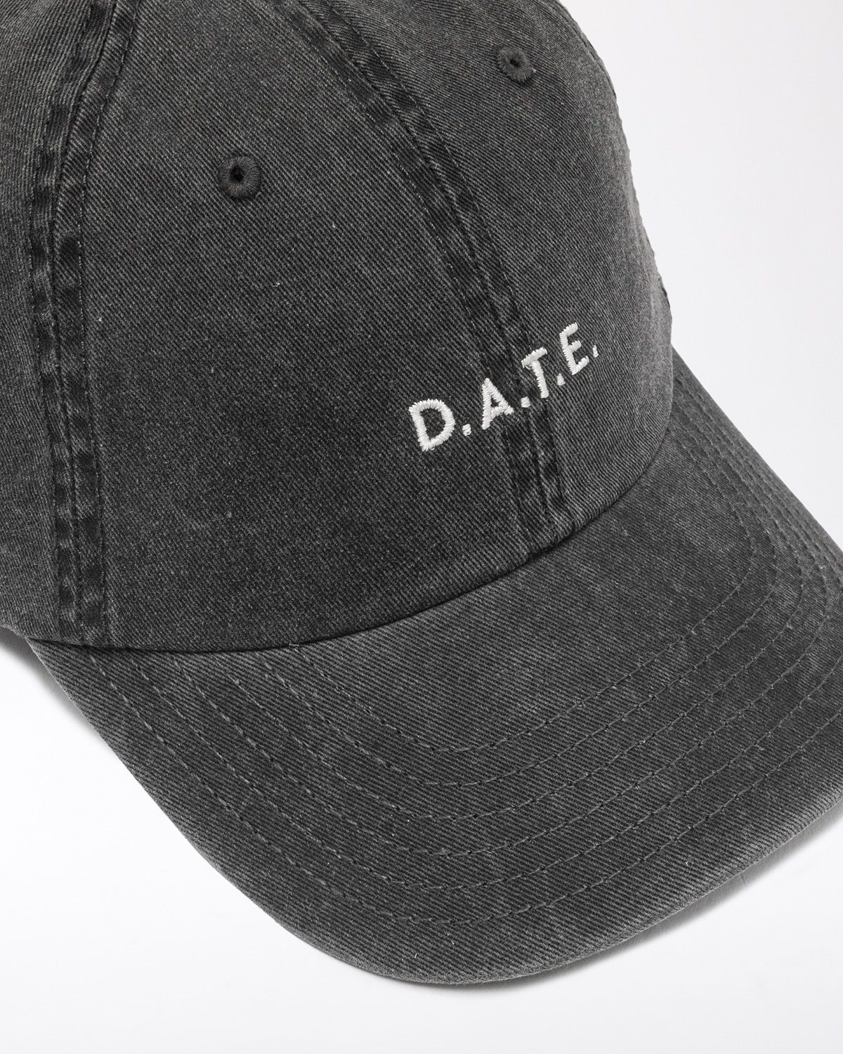 D.A.T.E.: BASEBALL CAP BASIC BLACK