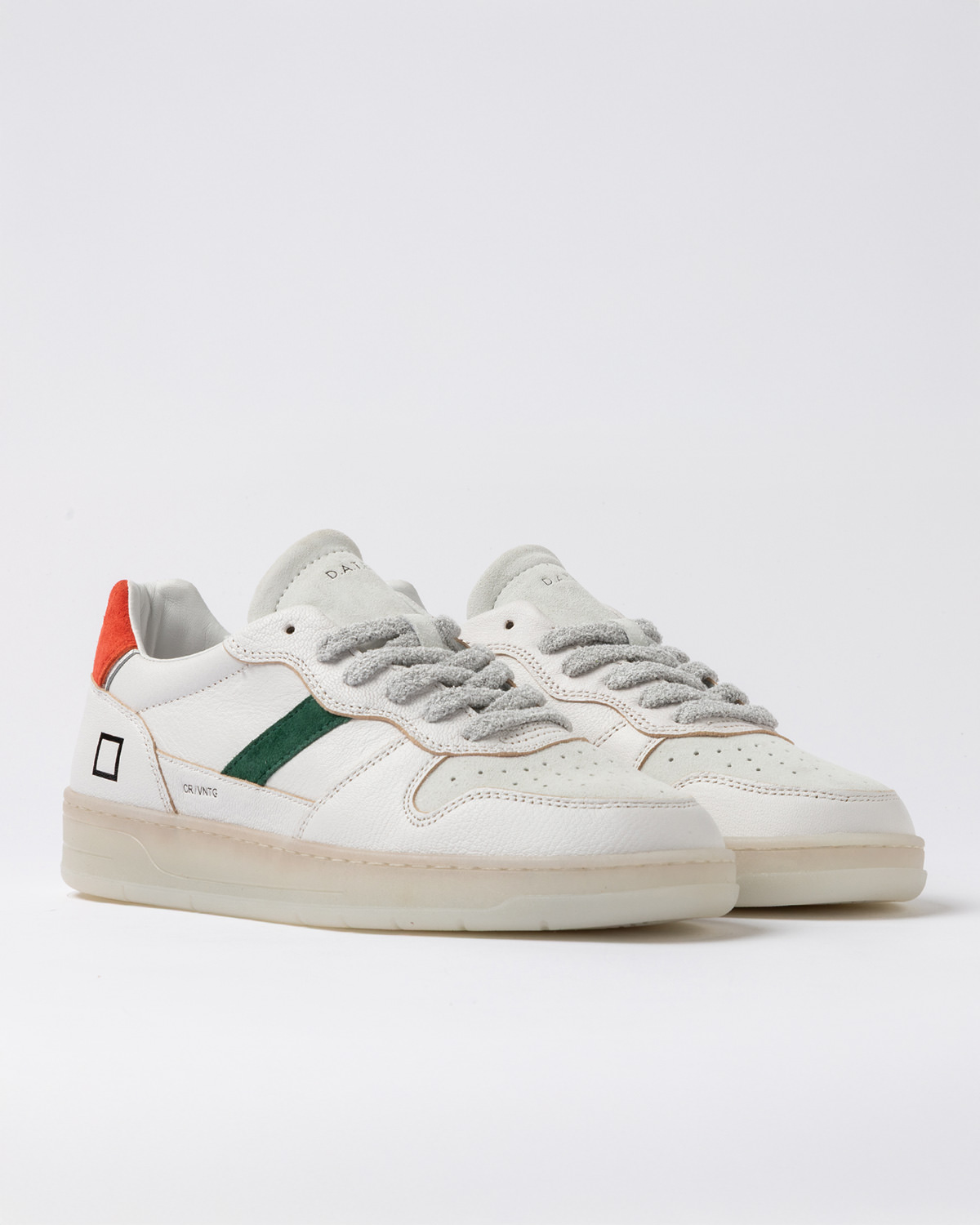D.A.T.E.: COURT 2.0 NATURAL WHITE-ORANGE