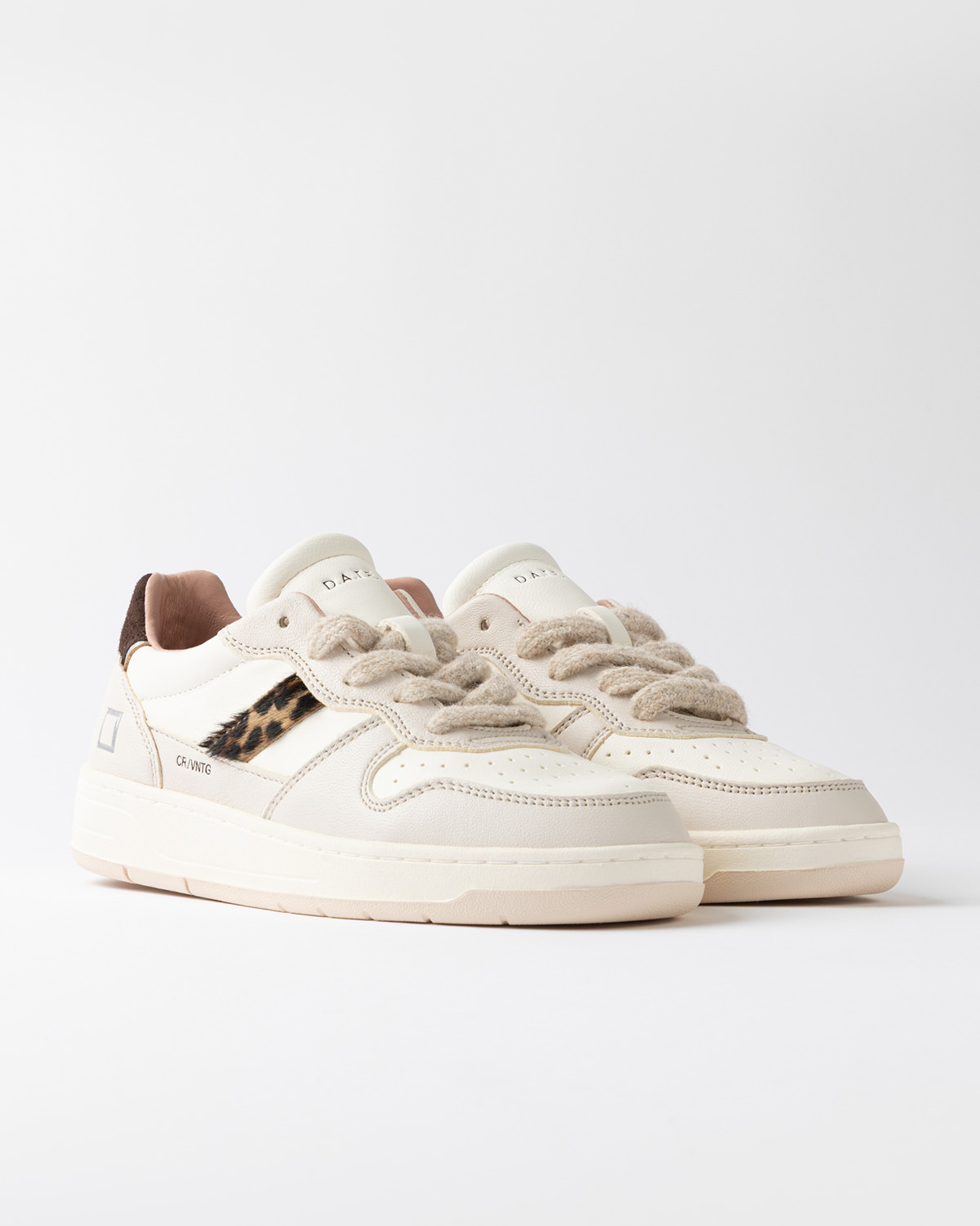 D.A.T.E.: COURT 2.0 VINTAGE IVORY-LEOPARD