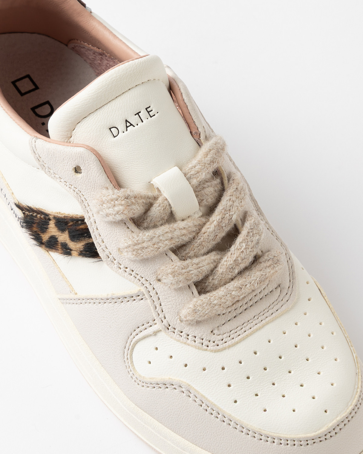 D.A.T.E.: COURT 2.0 VINTAGE IVORY-LEOPARD