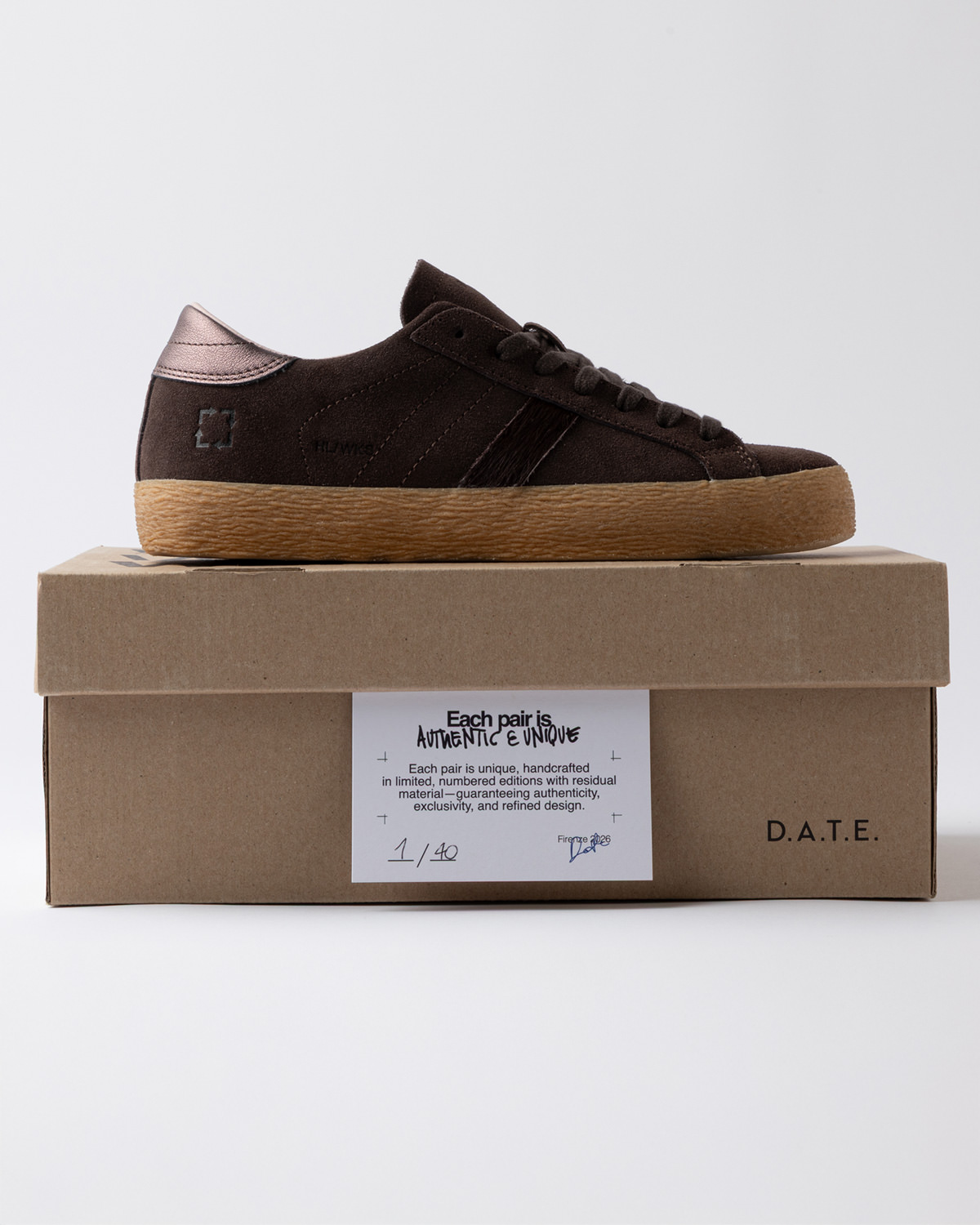 D.A.T.E.: HILL LOW WORKSHOP BROWN