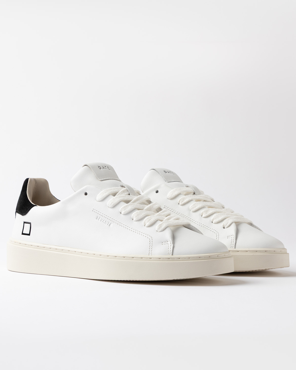 D.A.T.E.: LEVANTE CALF WHITE-BLACK