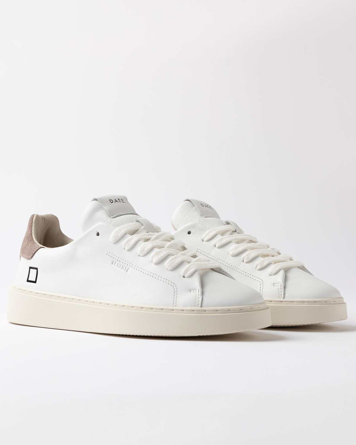 D.A.T.E.: LEVANTE CALF WHITE-TAUPE