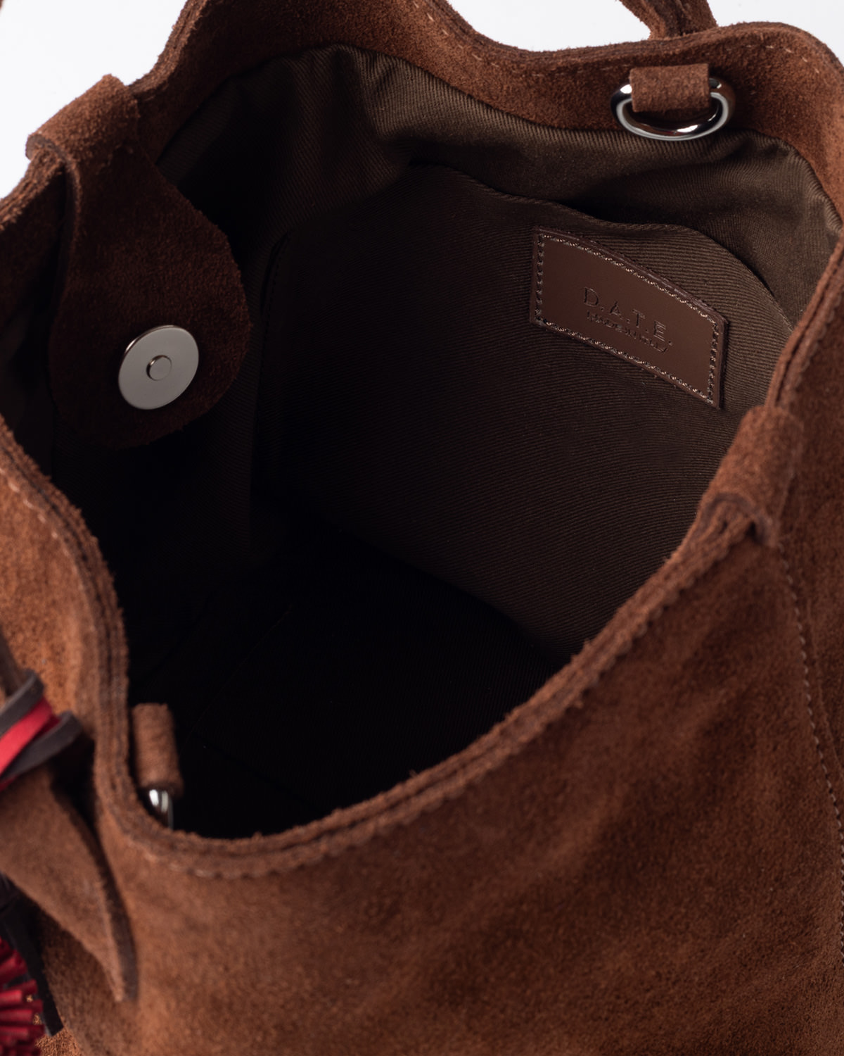 D.A.T.E.: PANIERE BAG VELOUR CUOIO
