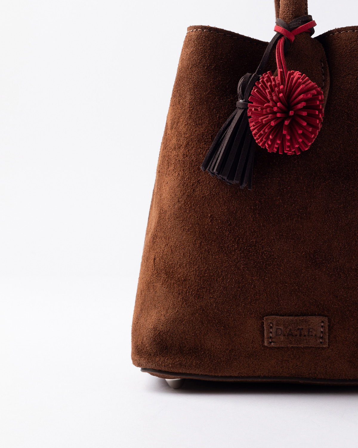 D.A.T.E.: PANIERE BAG VELOUR CUOIO