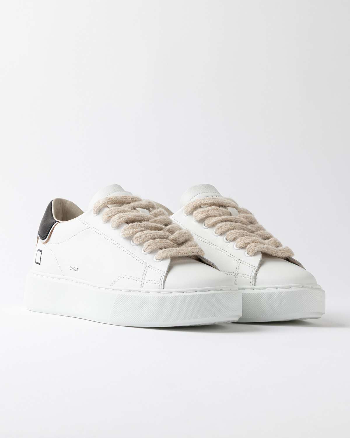 D.A.T.E.: SFERA CALF WHITE-BLACK
