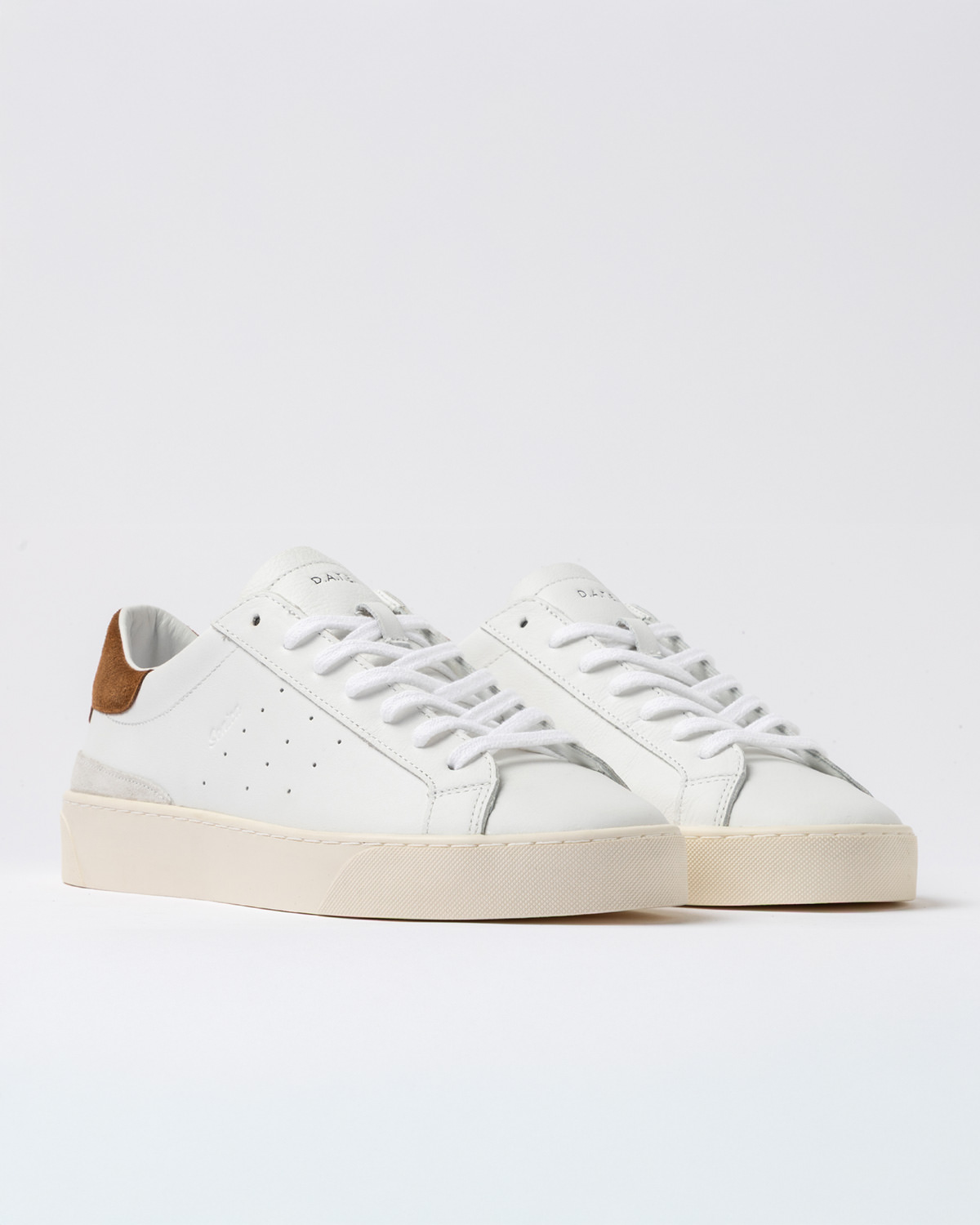 D.A.T.E.: SONICA CALF WHITE-CUOIO