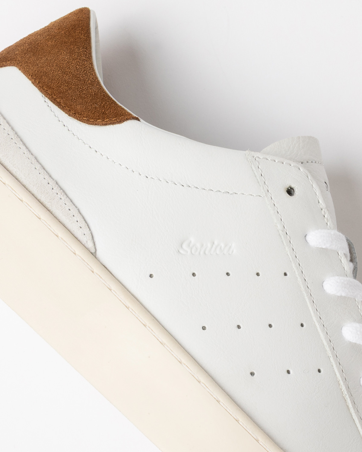 D.A.T.E.: SONICA CALF WHITE-CUOIO