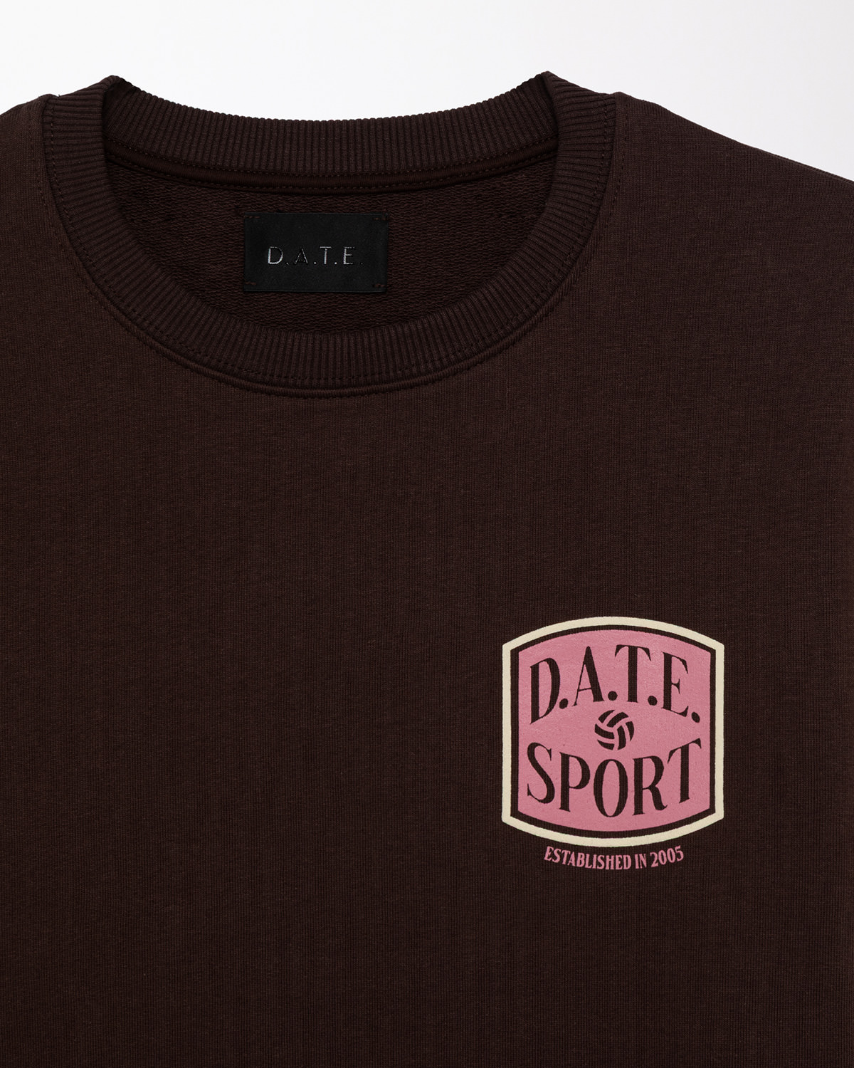 D.A.T.E.: SWEATSHIRT DATE SPORT BROWN