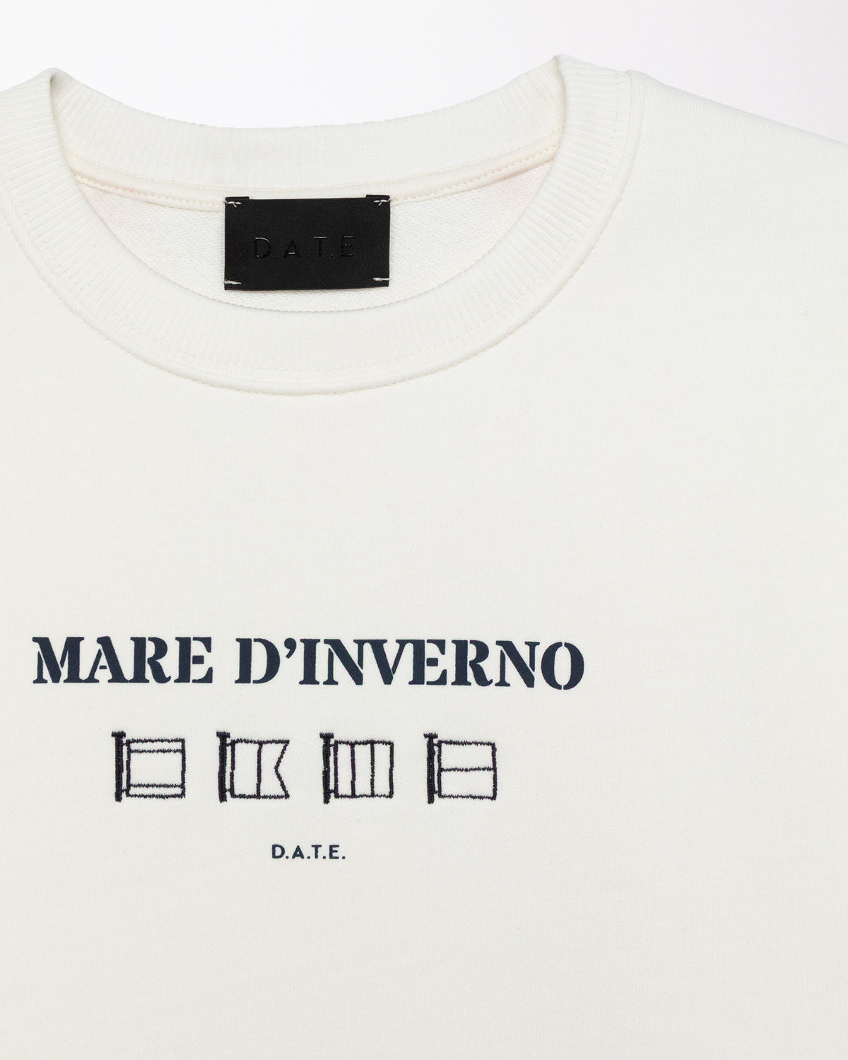 D.A.T.E.: SWEATSHIRT MARE D'INVERNO IVORY