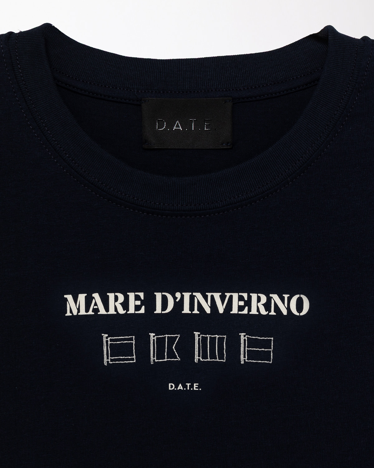 D.A.T.E.: T-SHIRT MARE D'INVERNO BLUE