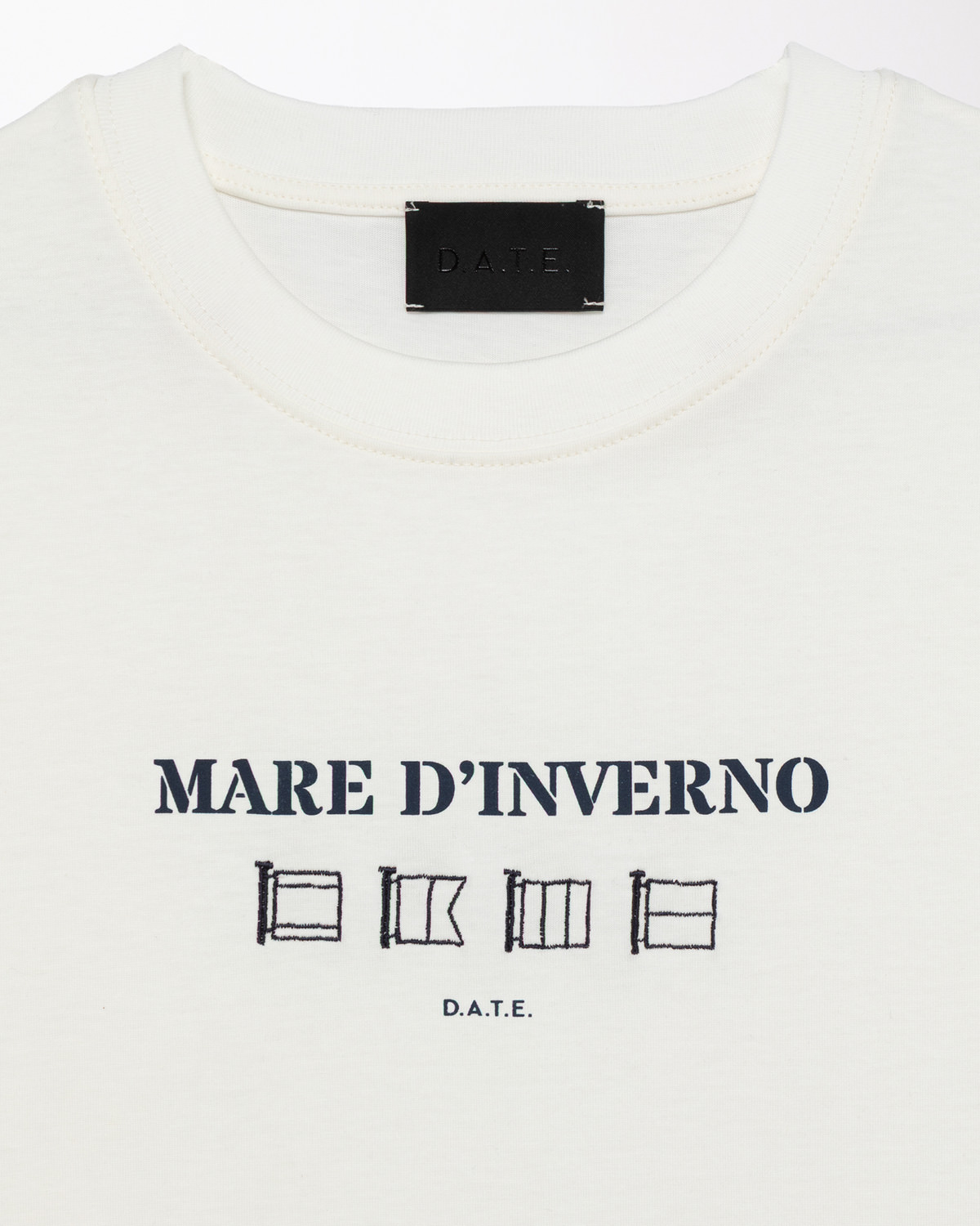 D.A.T.E.: T-SHIRT MARE D'INVERNO IVORY