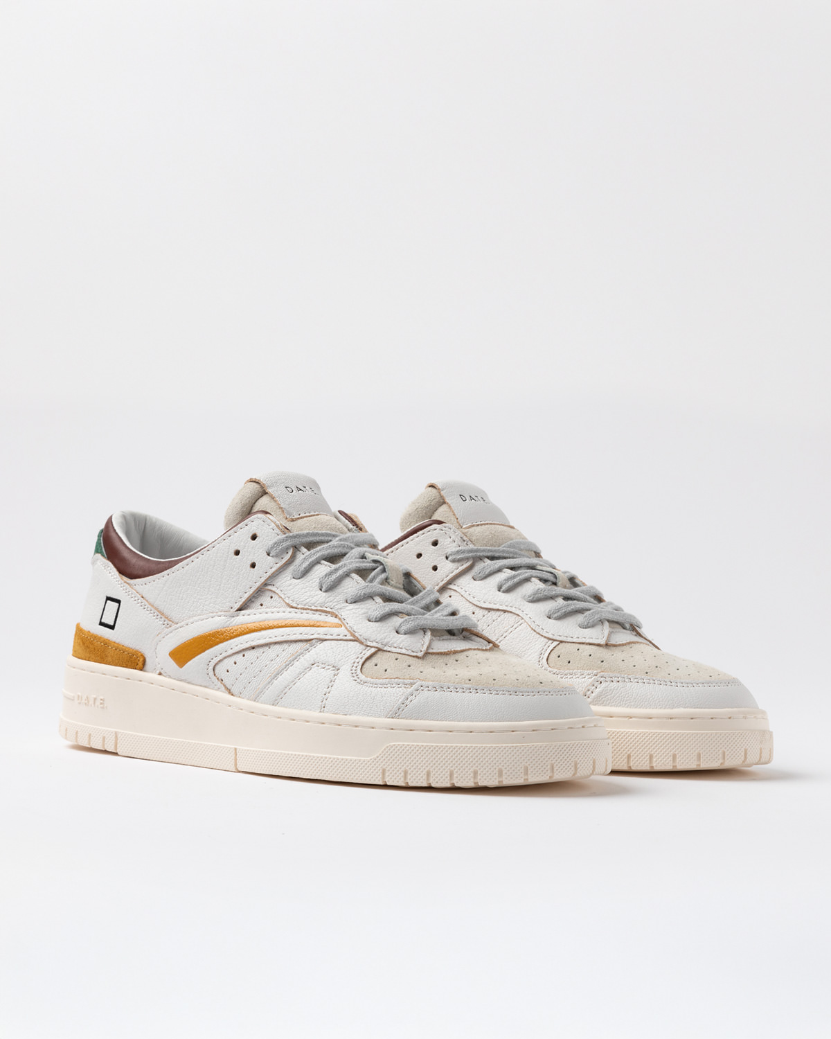 D.A.T.E.: TORNEO COLORED WHITE-MUSTARD