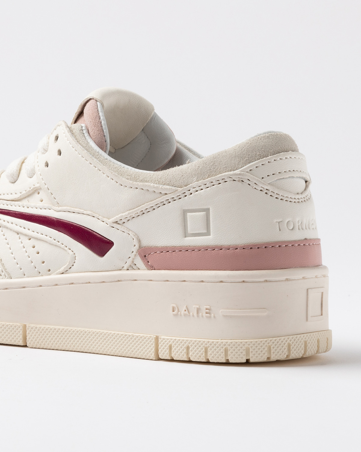D.A.T.E.: TORNEO SOFT WHITE-BORDEAUX
